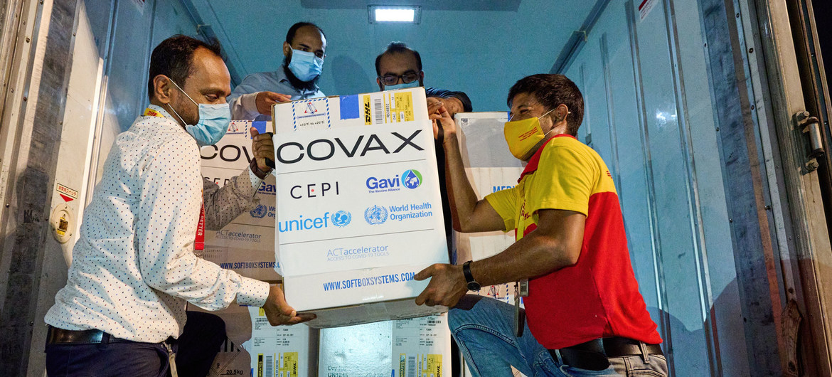 Bangladesh recibió su primer cargamento de vacunas COVID-19 del Mecanismo COVAX el  pasado 31 de mayo.