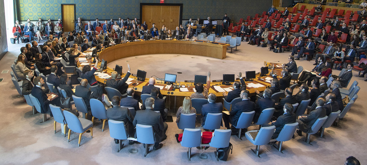 El Consejo de Seguridad durante una votación. 