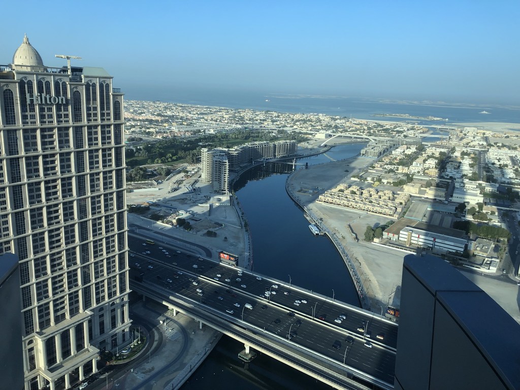 Vista de Business Bay, la zona financiera, desde el JW Marriott Marquis, en Dubai.