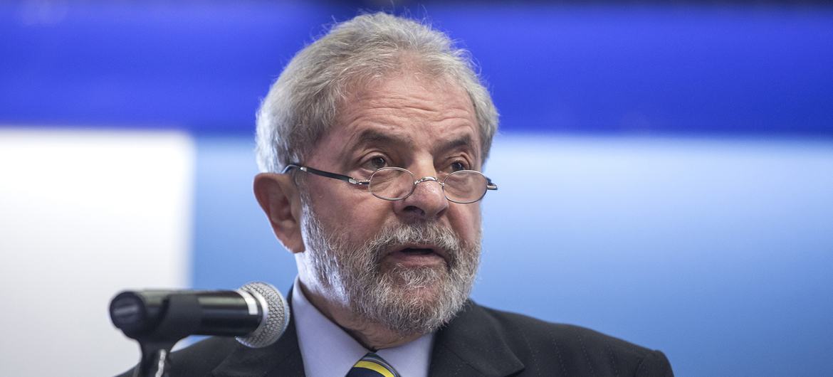 Conferencia en memoria de McDougall pronunciada por Ignazio Lula da Silva, ex presidente de la República de Brasil. durante la apertura del 39º período de sesiones de la Conferencia de la FAO, Sede de la FAO (Sala Plenaria) en Roma (Italia), 06 de junio de 2015.