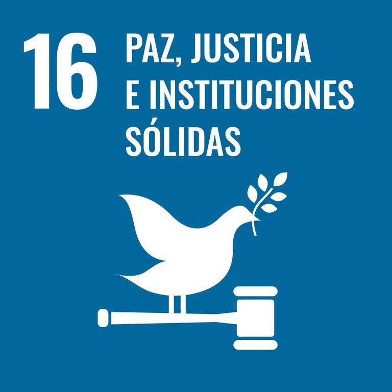 La paz, la justicia y unas instituciones paz, la justicia y unas institucioneses la principal meta del Objetivo de Desarrollo Sostenible número 16.