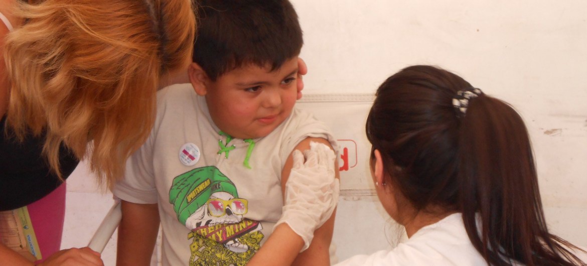 Vacunación contra la hepatitis B en Argentina (foto de archivo).