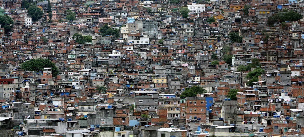 Favela en Rio de Janeiro, Brasil
