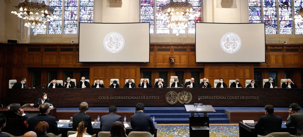 Los jueces celebran audiencias en la Corte Internacional de Justicia (archivo).