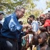 El Secretario General de la ONU, Antonio Guterres, se reunió con personas desplazadas internamente en Bangassou, en la República Centroafricana. 
