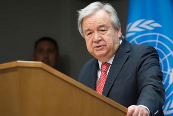 El Secretario General António Guterres informa a los medios de comunicación sobre el clima.