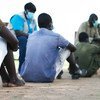 Niños liberados de las fuerzas armadas de Sudán del Sur el 26 de mayo de 2020.