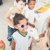 Campaña escolar para la detección, prevención y eliminación del tracoma en Brasil. 