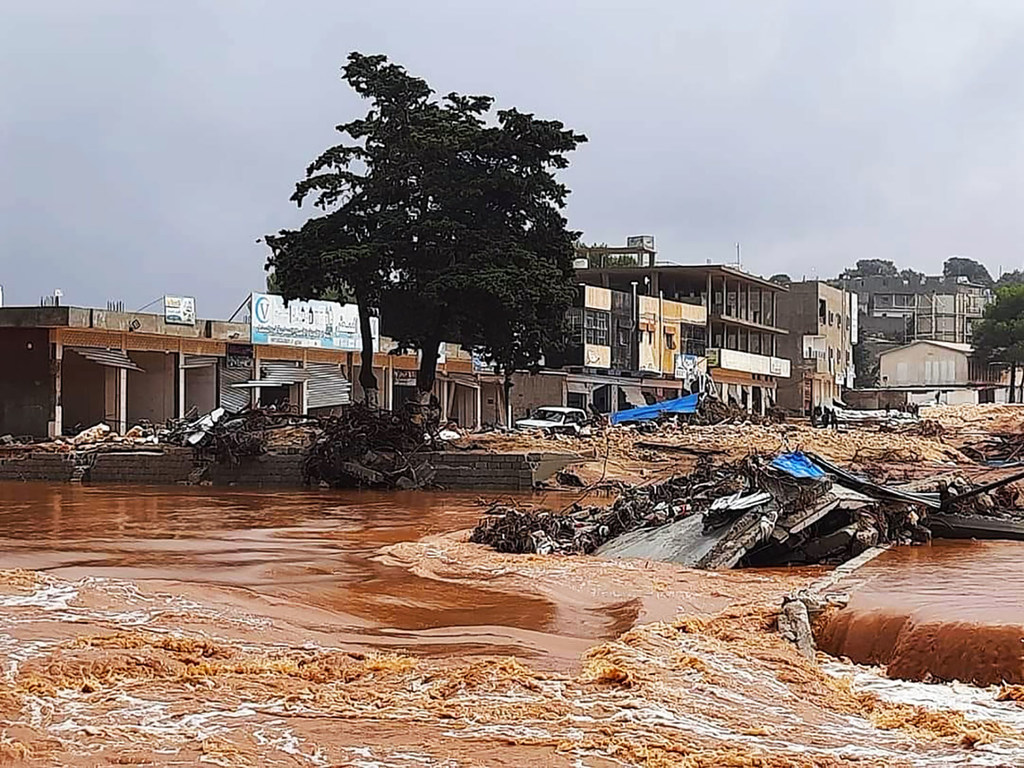 Las inundaciones han afectado a las regiones del noreste de Libia.  