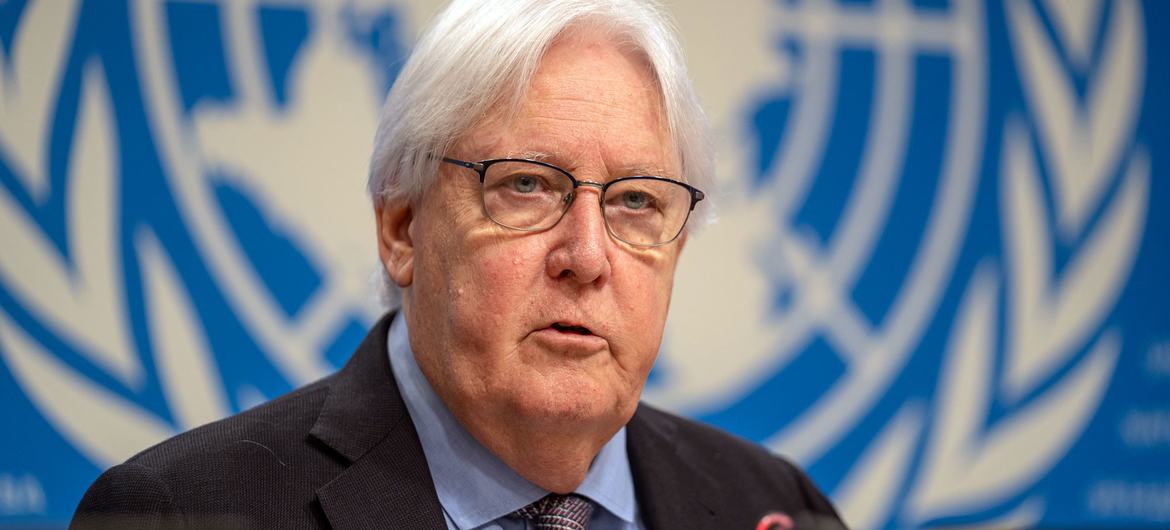 Martin Griffiths, Coordinador del Socorro de Emergencia de la ONU en Ginebra (Suiza).