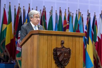El Secretario General António Guterres interviene en la Cumbre del G77 en La Habana, Cuba.