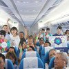 La aerolínea china Xiamen realiza vuelos temáticos en apoyo de los Objetivos de Desarrollo Sostenible y lleva a cabo acciones para reducir sus emisiones de carbono.
