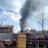 Los residentes que se quedaron en Mariúpol compartieron una letrina de pozo mientras la ciudad seguía siendo bombardeada.