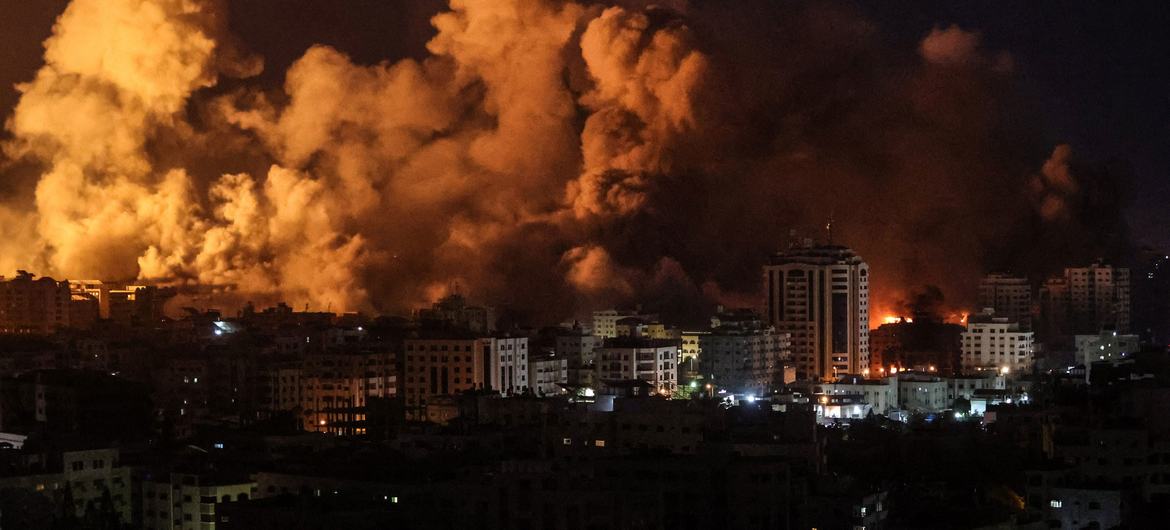 Ataques aéreos contra Gaza (Foto de archivo).